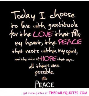 Peace And Love Quotes And Sayings