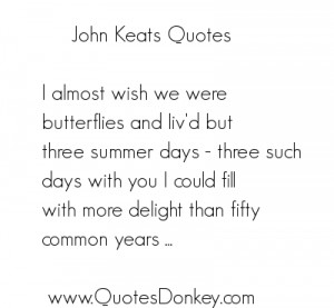 Quotes of John keats