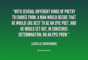 With several different kinds of poetry to choose from, a man would ...