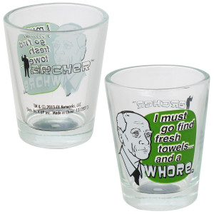 Archer Cast Quotes Shot Glass Set