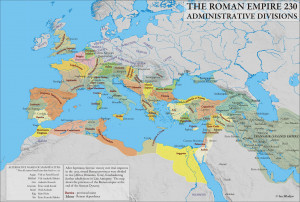 Roman Empire Mediterranean Map