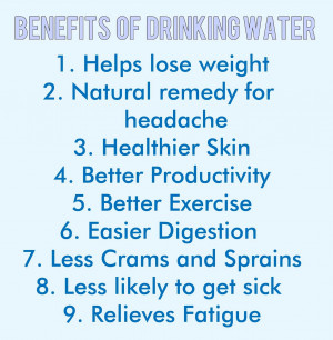 Weekly health tip: drink water