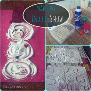 Making Indoor Snow I Love you SNOW Much