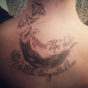 ... much for me to get this one day... Feather + Bob Marley quote... YES