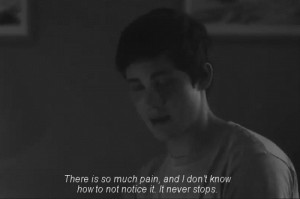 boys quote Black and White life depressed sad pain hurt alone stop ...