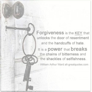 ... bitterness and the shackles of selfishness.” – William Arthur Ward