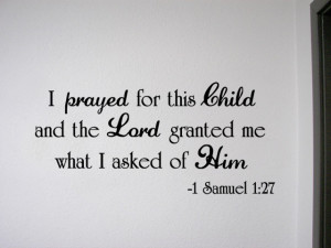 Removable-Wall-Quote-Vinyl-Decal-Baby-Nursery-Samuel-I-PRAYED-FOR-THIS ...