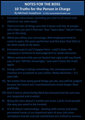 Great Boss Quotes In quotes, observations, worth