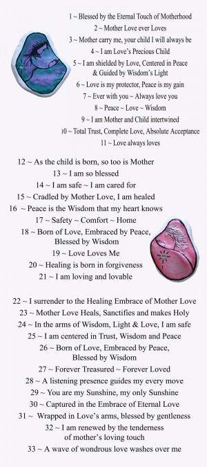 have filled the backs of each of the stones at this time with sayings ...