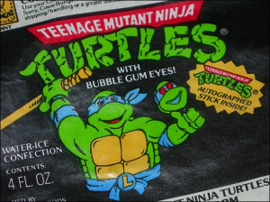 Ninja Turtles Popsicles With Bubble Gum Eyes
