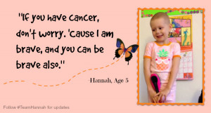 ... Hanna's Cancer Commerial - Hannah Higgins has a message about cancer