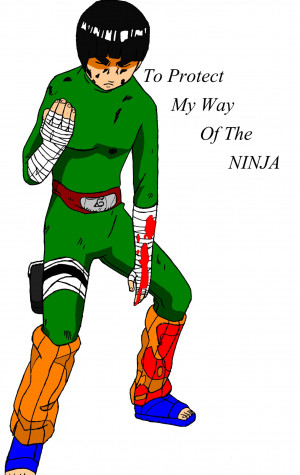 Rock Lee-way of the ninja by TheGeckoNinja