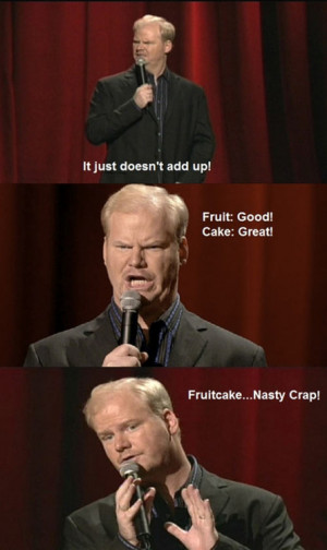 Comedian Jim Gaffigan On Fruits, Cakes, & Fruitcakes