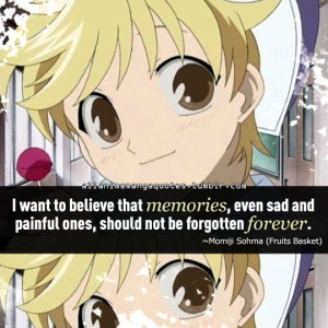 ... Momiji Sohma Fruits Basket, Anime Quotes, Animals Quote, Fruit Baskets