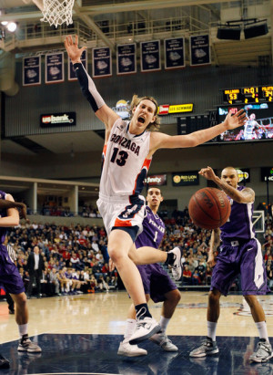 Kelly Olynyk Forward Kelly Olynyk 13 of the Gonzaga Bulldogs loses