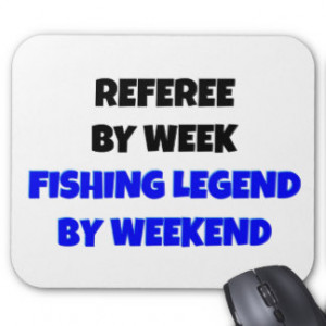 Fishing Legend Referee Mouse Pad