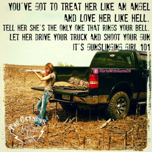 ... GirlsWithGunsCO Gun girl, country, girl with gun, cow girl, big truck