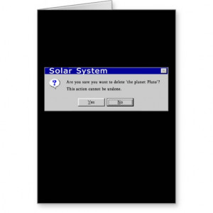 Funny Demoted Pluto Design Postcard