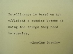 CHARLES DARWIN Quote Hand Typed Quote Made with by PoetryBoutique, $8 ...