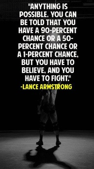 ... .You Can be Told That You Have A 90 Percent Chance ~ Goal Quote