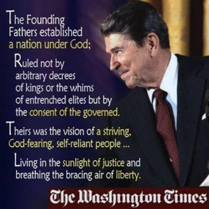 ... and breathing the bracing air of LIBERTY!'President Ronald Reagan