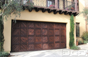 Custom made Spanish Garage Doors in the LA area, Rustic wood & dummy ...
