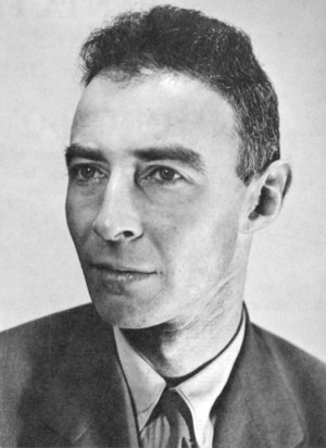 Robert Oppenheimer, director of the Manhattan Project, 1944. U.S ...