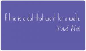 Paul Klee Young Tree Quote of the week