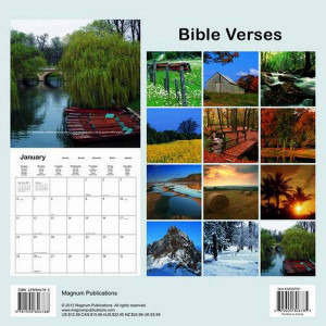 Bible Verses Calendar 2014 back at MegaCalendars.com