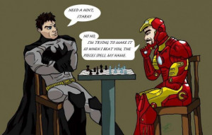 Funny Batman vs Iron Man