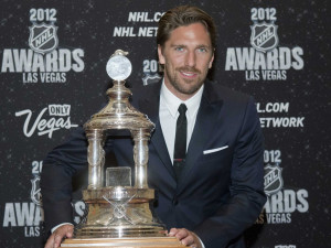 Swedish-born New York Rangers ice hockey goalie, Henrik Lundqvist