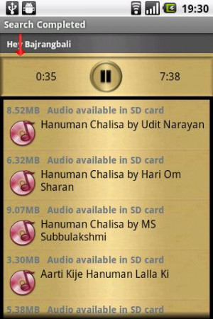 Hanuman Chalisa & Aarti Audio - screenshot