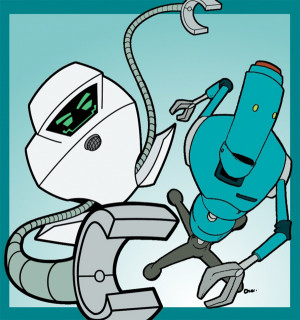 venture brothers h e l p er and superjail s jailbot crossover art by ...