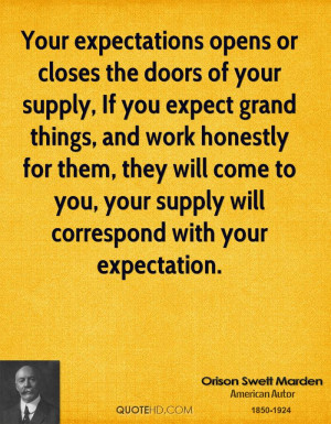 Your Expectations Opens Closes The Doors Supply You