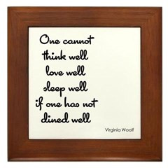 Virginia Woolf Quote Framed Tile