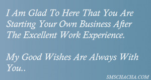 best wishes sms message for new business