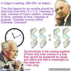 Jung believed that many experiences perceived as coincidence were not ...