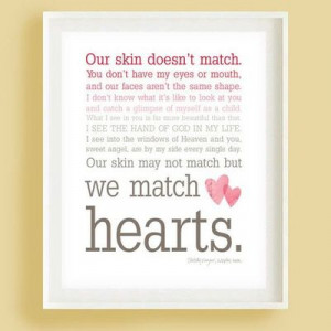 Beautiful quote for an adopted child.