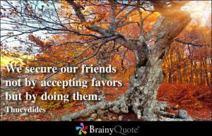 We secure our friends...