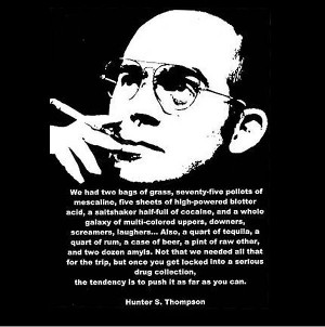 BlackSheepShirts - Hunter S Thompson - Fear and Loathing quote T Shirt ...