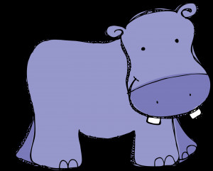 Cute Hippopotamus Clipart...