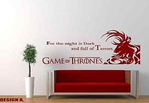 GAME-OF-THRONES-QUOTES-CUSTOM-vinyl-wall-art-decal-sticker-poster