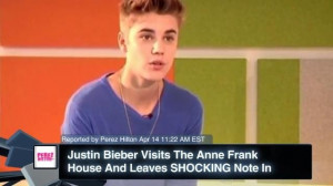 Justin Bieber Visits The Anne Frank House And Leaves SHOCKING Note In ...