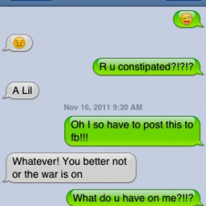 Funny conversations on an iPhone!
