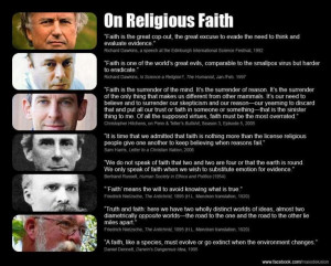 On Religious Faith. Quotes from Dawkins, Hitchens, Harris, Russell ...