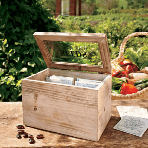 Seed Packet Box with Heirloom Seeds