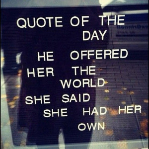 Quotable Quotes - Offering the World