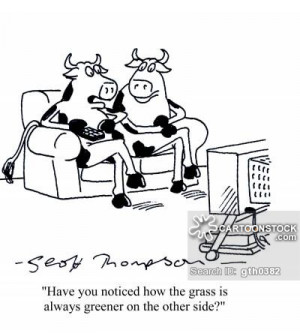 Grass Is Always Greener cartoon, funny, The Grass Is Always Greener ...
