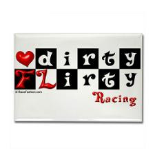 Dirty FLirty RACING Rectangle Magnet for