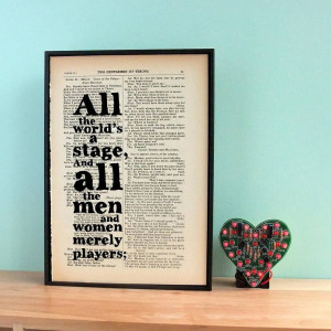 All The World's A Stage' Shakespeare Quote